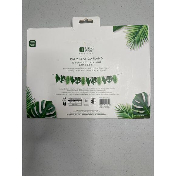 Tropical Palm Leaf Garland Party Decoration - 8.5 Feet - Picture 5 of 5
